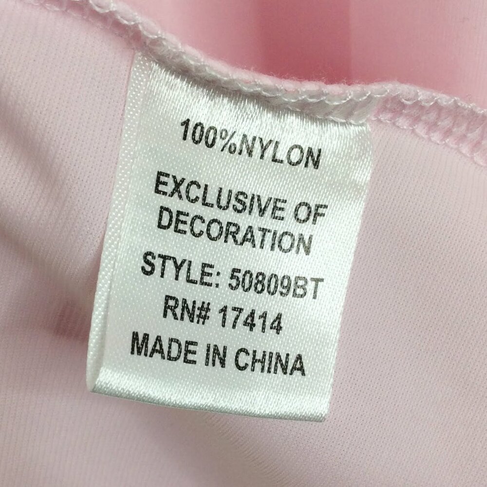 NWT‎ w/defect Miss Elaine Long Nightgown Large Nylon Pink Floral Embroidered - Picture 8 of 8